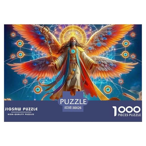 Engel Flügel Puzzle 1000 Teile Farbenfrohes Puzzle Für Erwachsene Und Kinder EIN schönes Bein Geschenke Für Frauen,Geschenke Für Männer 1000-teilige Puzzles38x26cm/1000pcs von JCOUSDAEO