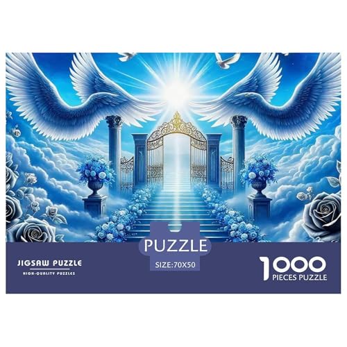 Engel Flügel Puzzle 1000 Teile Farbenfrohes Puzzle Für Erwachsene Und Kinder EIN schönes Bein Geschenke Für Frauen,Geschenke Für Männer 1000-teilige Puzzles70x50cm/1000pcs von JCOUSDAEO