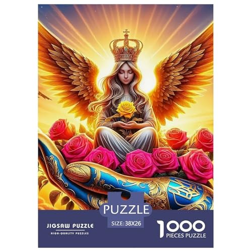 Engel Flügel Puzzle 1000 Teile Farbenfrohes Puzzle Für Erwachsene Und Kinder EIN schönes Bein Geschenke Für Frauen,Geschenke Für Männer Erwachsenenpuzzle38x26cm/1000pcs von JCOUSDAEO
