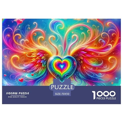 Engel Flügel Puzzle 1000 Teile Klassische Puzzles Schwer Für Erwachsene Und Kinder EIN schönes Bein Geschenke Für Frauen,Geschenke Für Männer Erwachsenenpuzzle70x50cm/1000pcs von JCOUSDAEO