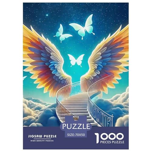 Engel Flügel Puzzle 1000 Teile Klassische Puzzles Schwer Für Erwachsene Und Kinder EIN schönes Bein Geschenke Für Frauen,Geschenke Für Männer Erwachsenenpuzzle70x50cm/1000pcs von JCOUSDAEO