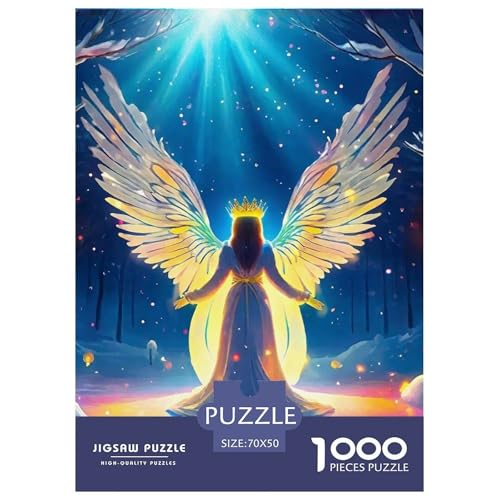 Engel Flügel Puzzle 1000 Teile Klassische Puzzles Schwer Für Erwachsene Und Kinder EIN schönes Bein Puzzles Für Erwachsene Lernspiel 1000-teilige Puzzles70x50cm/1000pcs von JCOUSDAEO