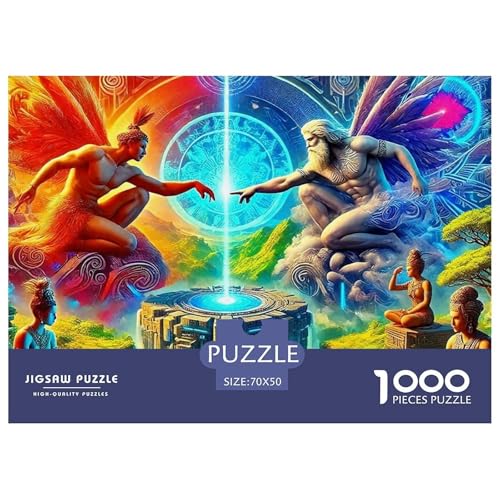 Engel Flügel Puzzle 1000 Teile Klassische Puzzles Schwer Für Erwachsene Und Kinder EIN schönes Bein Puzzles Für Erwachsene Lernspiel 1000-teilige Puzzles70x50cm/1000pcs von JCOUSDAEO