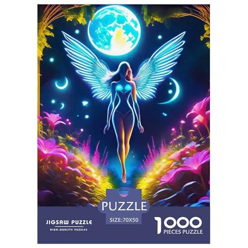 Engel Flügel Puzzle 1000 Teile Klassische Puzzles Schwer Für Erwachsene Und Kinder EIN schönes Bein Puzzles Für Erwachsene Lernspiel Erwachsenenpuzzle Ab 14 Jahren70x50cm/1000pcs von JCOUSDAEO