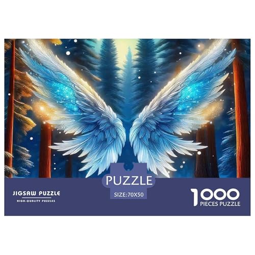 Engel Flügel Puzzle 1000 Teile Klassische Puzzles Schwer Für Erwachsene Und Kinder EIN schönes Bein Puzzles Für Erwachsene Lernspiel Erwachsenenpuzzle Ab 14 Jahren70x50cm/1000pcs von JCOUSDAEO