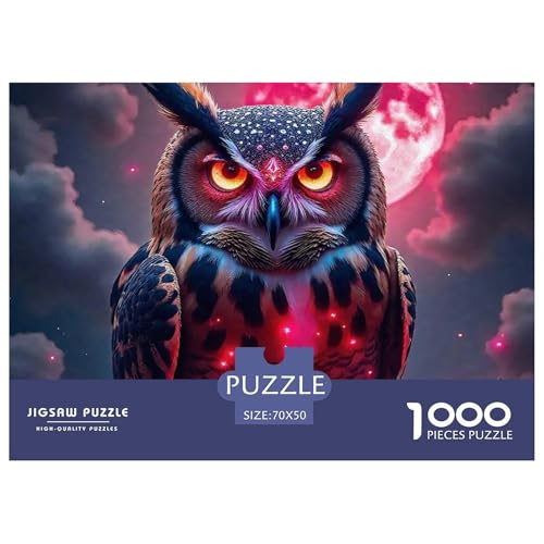 Eule 1000 Teile Puzzle EIN Herausforderndes Rätsel, Bird of Prey Geschicklichkeitsspiel Für Die Ganze Familie, Erwachsenenpuzzle 70x50cm/1000pcs Eule 1000 Teile Puzzle EIN Herausforderndes Rätsel, Bird of Prey Geschicklichkeitsspiel Für Die Ganze Familie, Erwachsenenpuzzle 70x50cm/1000pcs von JCOUSDAEO
