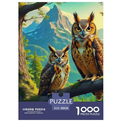 Eule 1000-teilige Puzzles EIN Herausforderndes Rätsel, Bird of Prey Geschicklichkeitsspiel Für Die Ganze Familie, Erwachsenenpuzzle 38x26cm/1000pcs Eule 1000-teilige Puzzles EIN Herausforderndes Rätsel, Bird of Prey Geschicklichkeitsspiel Für Die Ganze Familie, Erwachsenenpuzzle 38x26cm/1000pcs von JCOUSDAEO