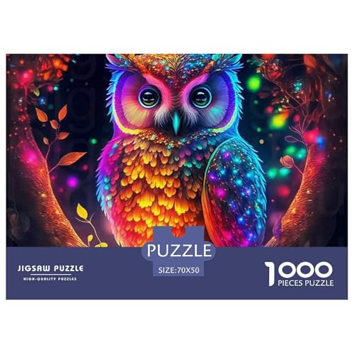 Eule 1000-teilige Puzzles Farbenfrohes Puzzle Für Erwachsene Und Kinder Bird of Prey Geschicklichkeitsspiel Für Die Ganze Familie, Erwachsenenpuzzle 70x50cm/1000pcs Eule 1000-teilige Puzzles Farbenfrohes Puzzle Für Erwachsene Und Kinder Bird of Prey Geschicklichkeitsspiel Für Die Ganze Familie, Erwachsenenpuzzle 70x50cm/1000pcs von JCOUSDAEO