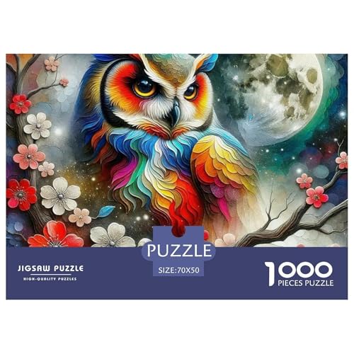 Eule 1000-teilige Puzzles Farbenfrohes Puzzle Für Erwachsene Und Kinder Bird of Prey Puzzles Für Erwachsene Lernspiel Herausforderungsspielzeug70x50cm/1000pcs Eule 1000-teilige Puzzles Farbenfrohes Puzzle Für Erwachsene Und Kinder Bird of Prey Puzzles Für Erwachsene Lernspiel Herausforderungsspielzeug70x50cm/1000pcs von JCOUSDAEO