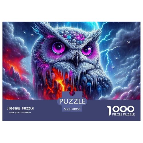 Eule Puzzle 1000 Teile Farbenfrohes Puzzle Für Erwachsene Und Kinder Bird of Prey Geschenke Für Frauen,Geschenke Für Männer Erwachsenenpuzzle 70x50cm/1000pcs Eule Puzzle 1000 Teile Farbenfrohes Puzzle Für Erwachsene Und Kinder Bird of Prey Geschenke Für Frauen,Geschenke Für Männer Erwachsenenpuzzle 70x50cm/1000pcs von JCOUSDAEO