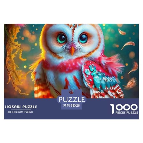 Eule Puzzle 1000 Teile Farbenfrohes Puzzle Für Erwachsene Und Kinder Bird of Prey Geschicklichkeitsspiel Für Die Ganze Familie, Erwachsenenpuzzle 38x26cm/1000pcs Eule Puzzle 1000 Teile Farbenfrohes Puzzle Für Erwachsene Und Kinder Bird of Prey Geschicklichkeitsspiel Für Die Ganze Familie, Erwachsenenpuzzle 38x26cm/1000pcs von JCOUSDAEO