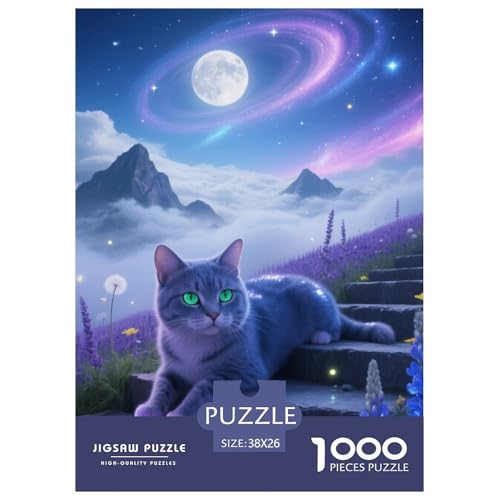 Exotische Kurzhaare 1000 Piece Puzzle A Challenging Puzzle Haustier Katze Puzzles for Adults and Children Colourful Toy for Children from 8-12 Years for Older Children38x26cm/1000pcs von JCOUSDAEO