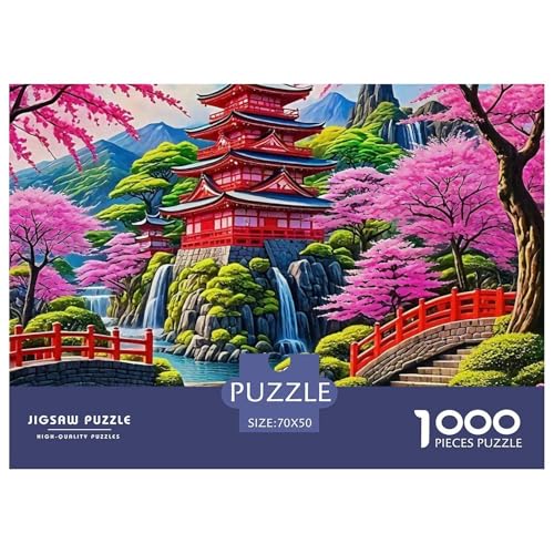 Fantastische Architektur 1000 Teile Puzzle EIN Herausforderndes Rätsel, Schöne Häuser Geschenke Für Frauen,Geschenke Für Männer Erwachsenenpuzzle 70x50cm/1000pcs von JCOUSDAEO