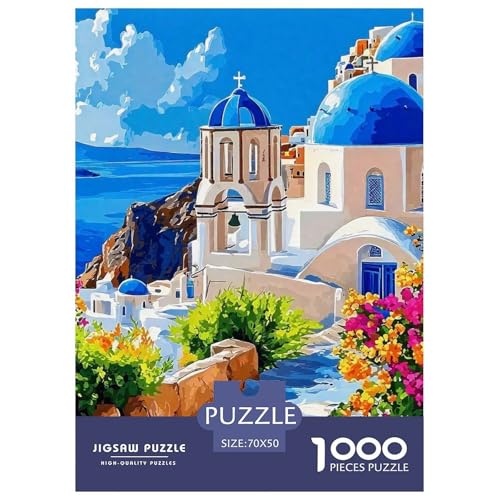 Fantastische Architektur 1000 Teile Puzzle EIN Herausforderndes Rätsel, Schöne Häuser Geschicklichkeitsspiel Für Die Ganze Familie,buntes Legespiel 1000-teilige Puzzles Kinder70x50cm/1000pcs von JCOUSDAEO