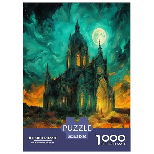 Fantastische Architektur Puzzle 1000 Teile Farbenfrohes Puzzle Für Erwachsene Und Kinder Schöne Häuser Geschenke Für Frauen,Geschenke Für Männer 1000-teilige Puzzles38x26cm/1000pcs von JCOUSDAEO