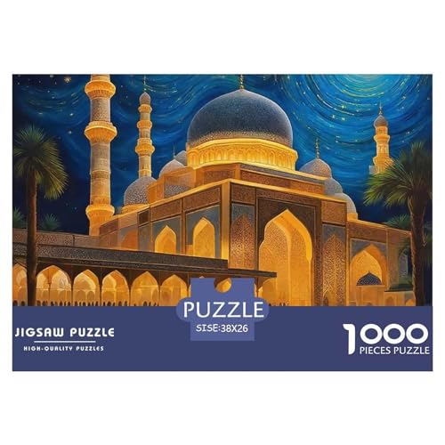 Fantastische Architektur Puzzle 1000 Teile Farbenfrohes Puzzle Für Erwachsene Und Kinder Schöne Häuser Geschicklichkeitsspiel Für Die Ganze Familie, 1000-teilige Puzzles38x26cm/1000pc von JCOUSDAEO