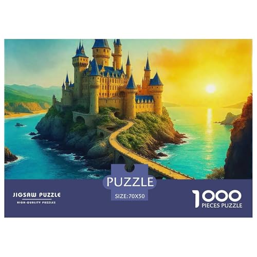 Fantastische Architektur Puzzle 1000 Teile Farbenfrohes Puzzle Für Erwachsene Und Kinder Schöne Häuser Puzzles Für Erwachsene Lernspiel Herausforderungsspielzeug 1000-teilige Puzzles70x50cm/1000pcs von JCOUSDAEO