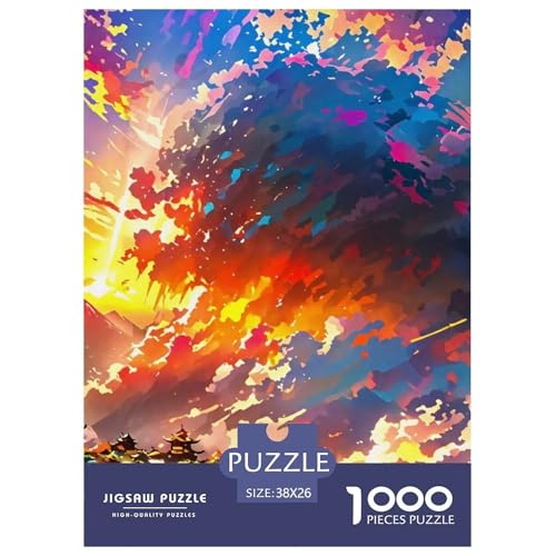 Fantastische Architektur Puzzle 1000 Teile Farbenfrohes Puzzle Für Erwachsene Und Kinder Schöne Häuser Puzzles Für Erwachsene Lernspiel Herausforderungsspielzeug Erwachsenenpuzzle 38x26cm von JCOUSDAEO