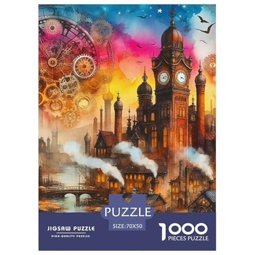 Fantastische Architektur Puzzle 1000 Teile Klassische Puzzles Schwer Für Erwachsene Und Kinder Schöne Häuser Geschicklichkeitsspiel Für Die Ganze Familie,buntes Legespiel 1000-teilige Puzzles70x50cm/ von JCOUSDAEO