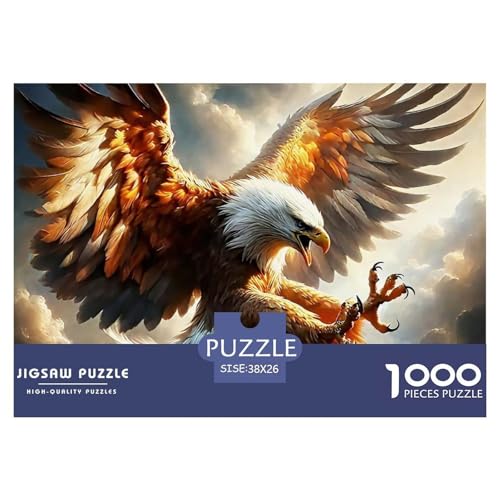 Fliegender Adler 1000 Teile Puzzle EIN Herausforderndes Rätsel, Raptor Geschicklichkeitsspiel Für Die Ganze Familie, Erwachsenenpuzzle 38x26cm/1000pcs Fliegender Adler 1000 Teile Puzzle EIN Herausforderndes Rätsel, Raptor Geschicklichkeitsspiel Für Die Ganze Familie, Erwachsenenpuzzle 38x26cm/1000pcs von JCOUSDAEO