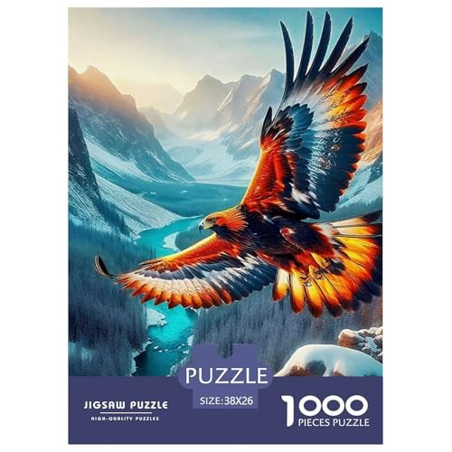 Fliegender Adler 1000-teilige Puzzles EIN Herausforderndes Rätsel, Raptor Geschicklichkeitsspiel Für Die Ganze Familie, Kinder38x26cm/1000pcs Fliegender Adler 1000-teilige Puzzles EIN Herausforderndes Rätsel, Raptor Geschicklichkeitsspiel Für Die Ganze Familie, Kinder38x26cm/1000pcs von JCOUSDAEO