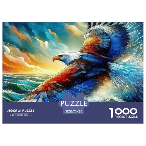 Fliegender Adler Puzzle 1000 Teile EIN Herausforderndes Rätsel, Raptor Geschicklichkeitsspiel Für Die Ganze Familie, Erwachsenenpuzzle 70x50cm/1000pcs Fliegender Adler Puzzle 1000 Teile EIN Herausforderndes Rätsel, Raptor Geschicklichkeitsspiel Für Die Ganze Familie, Erwachsenenpuzzle 70x50cm/1000pcs von JCOUSDAEO