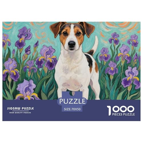 Fox Terrier 1000 Piece Puzzle A Challenging Puzzle Haustierhund Puzzle Games for The Whole for Women, Gifts for Men for Older Children70x50cm/1000pcs von JCOUSDAEO