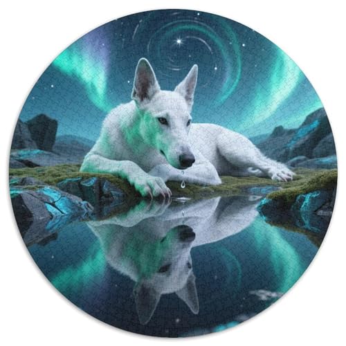 Greyhound ​ 1000 Jigsaw Puzzles Presents Haustierhund Round Puzzles Educational Stress Relieving Toy Adult Sophisticated for Adults & Children1000pcs (67.5x67.5cm) von JCOUSDAEO