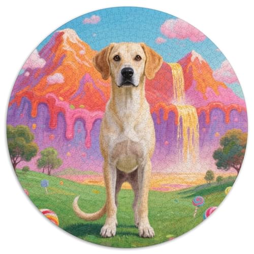 Greyhound ​ 1000 Jigsaw Puzzles Presents niedlich Hund Round Puzzles Educational Stress Relieving Toy Adult Sophisticated for Adults & Children1000pcs (67.5x67.5cm) von JCOUSDAEO