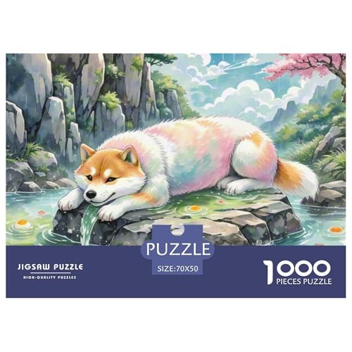 Japanisches Kinn 1000 Piece Puzzle A Challenging Puzzle Süße Haustiere Puzzles for Adults Educational Game Challenge Toy Colourful Toy for Children from 8-12 Years for Older Children70x50cm/1000pcs Japanisches Kinn 1000 Piece Puzzle A Challenging Puzzle Süße Haustiere Puzzles for Adults Educational Game Challenge Toy Colourful Toy for Children from 8-12 Years for Older Children70x50cm/1000pcs von JCOUSDAEO
