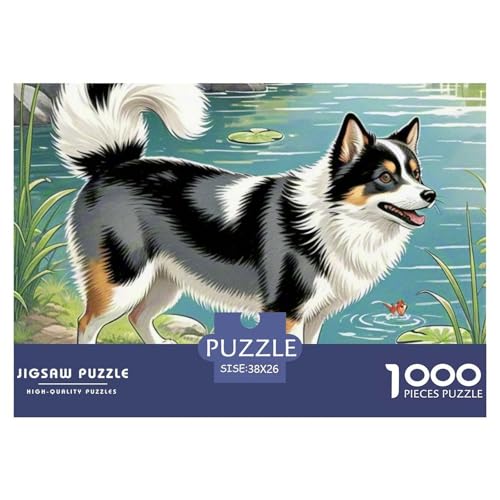 Japanisches Kinn ​ Puzzle 1000 Pieces A Challenging Puzzle Süße Haustiere Puzzles for Adults Educational Game Challenge Toy Gifts for Women, Gifts for Men for Older Children38x26cm/1000pcs von JCOUSDAEO