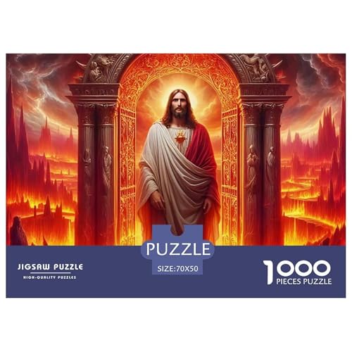 Jesus - Religion 1000 Teile Puzzle EIN Herausforderndes Rätsel, Geschicklichkeitsspiel Für Die Ganze Familie,buntes Legespiel Erwachsenenpuzzle70x50cm/1000pcs Jesus - Religion 1000 Teile Puzzle EIN Herausforderndes Rätsel, Geschicklichkeitsspiel Für Die Ganze Familie,buntes Legespiel Erwachsenenpuzzle70x50cm/1000pcs von JCOUSDAEO