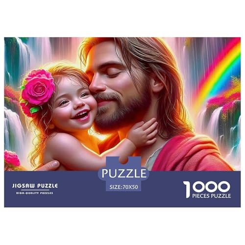 Jesus - Religion 1000 Teile Puzzle Farbenfrohes Puzzle Für Erwachsene Und Kinder Geschicklichkeitsspiel Für Die Ganze Familie,buntes Legespiel Erwachsenenpuzzle70x50cm/1000pcs Jesus - Religion 1000 Teile Puzzle Farbenfrohes Puzzle Für Erwachsene Und Kinder Geschicklichkeitsspiel Für Die Ganze Familie,buntes Legespiel Erwachsenenpuzzle70x50cm/1000pcs von JCOUSDAEO