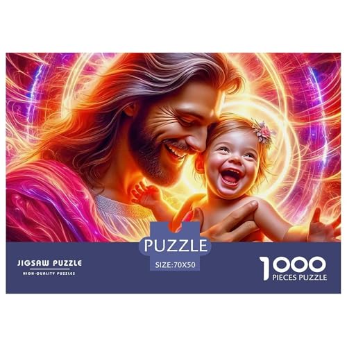 Jesus - Religion 1000-teilige Puzzles EIN Herausforderndes Rätsel, Puzzles Für Erwachsene Lernspiel Herausforderungsspielzeug Erwachsenenpuzzle Ab 14 Jahren70x50cm/1000pcs Jesus - Religion 1000-teilige Puzzles EIN Herausforderndes Rätsel, Puzzles Für Erwachsene Lernspiel Herausforderungsspielzeug Erwachsenenpuzzle Ab 14 Jahren70x50cm/1000pcs von JCOUSDAEO