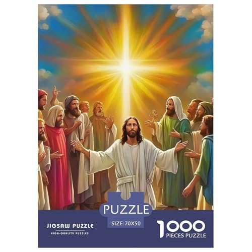 Jesus - Religion 1000-teilige Puzzles EIN Herausforderndes Rätsel, Puzzles Für Erwachsene Lernspiel Herausforderungsspielzeug Kinder70x50cm/1000pcs Jesus - Religion 1000-teilige Puzzles EIN Herausforderndes Rätsel, Puzzles Für Erwachsene Lernspiel Herausforderungsspielzeug Kinder70x50cm/1000pcs von JCOUSDAEO