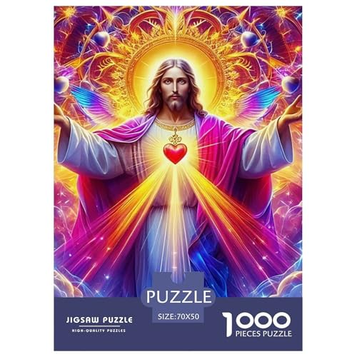Jesus - Religion 1000-teilige Puzzles EIN Herausforderndes Rätsel, Puzzles Für Erwachsene Lernspiel Herausforderungsspielzeug Kinder70x50cm/1000pcs Jesus - Religion 1000-teilige Puzzles EIN Herausforderndes Rätsel, Puzzles Für Erwachsene Lernspiel Herausforderungsspielzeug Kinder70x50cm/1000pcs von JCOUSDAEO