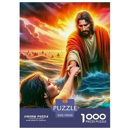 Jesus - Religion Puzzle 1000 Teile EIN Herausforderndes Rätsel, Geschicklichkeitsspiel Für Die Ganze Familie Erwachsenenpuzzle Ab 14 Jahren70x50cm/1000pcs Jesus - Religion Puzzle 1000 Teile EIN Herausforderndes Rätsel, Geschicklichkeitsspiel Für Die Ganze Familie Erwachsenenpuzzle Ab 14 Jahren70x50cm/1000pcs von JCOUSDAEO