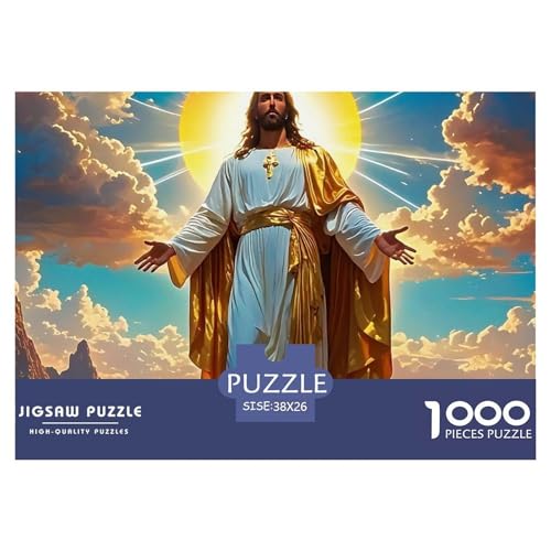 Jesus - Religion Puzzle 1000 Teile EIN Herausforderndes Rätsel, Puzzles Für Erwachsene Lernspiel Erwachsenenpuzzle Ab 14 Jahren38x26cm/1000pcs Jesus - Religion Puzzle 1000 Teile EIN Herausforderndes Rätsel, Puzzles Für Erwachsene Lernspiel Erwachsenenpuzzle Ab 14 Jahren38x26cm/1000pcs von JCOUSDAEO