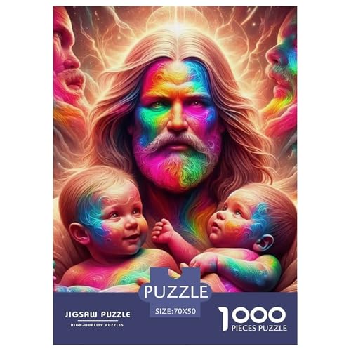 Jesus - Religion Puzzle 1000 Teile EIN Herausforderndes Rätsel, Puzzles Für Erwachsene Lernspiel Erwachsenenpuzzle Ab 14 Jahren70x50cm/1000pcs Jesus - Religion Puzzle 1000 Teile EIN Herausforderndes Rätsel, Puzzles Für Erwachsene Lernspiel Erwachsenenpuzzle Ab 14 Jahren70x50cm/1000pcs von JCOUSDAEO