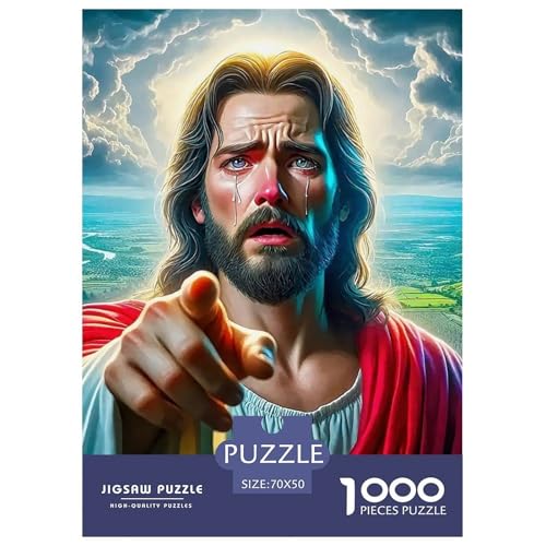 Jesus - Religion Puzzle 1000 Teile Farbenfrohes Puzzle Für Erwachsene Und Kinder Geschicklichkeitsspiel Für Die Ganze Familie,buntes Legespiel Erwachsenenpuzzle70x50cm/1000pcs Jesus - Religion Puzzle 1000 Teile Farbenfrohes Puzzle Für Erwachsene Und Kinder Geschicklichkeitsspiel Für Die Ganze Familie,buntes Legespiel Erwachsenenpuzzle70x50cm/1000pcs von JCOUSDAEO