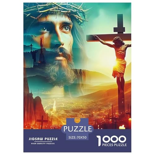 Jesus - Religion Puzzle 1000 Teile Farbenfrohes Puzzle Für Erwachsene Und Kinder Puzzles Für Erwachsene Lernspiel Erwachsenenpuzzle Ab 14 Jahren70x50cm/1000pcs Jesus - Religion Puzzle 1000 Teile Farbenfrohes Puzzle Für Erwachsene Und Kinder Puzzles Für Erwachsene Lernspiel Erwachsenenpuzzle Ab 14 Jahren70x50cm/1000pcs von JCOUSDAEO