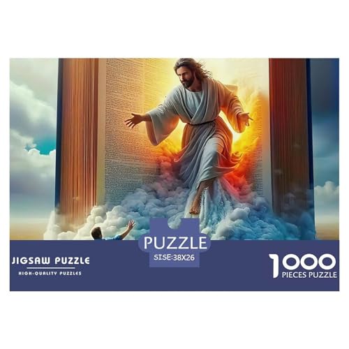 Jesus - Religion Puzzle 1000 Teile Klassische Puzzles Schwer Für Erwachsene Und Kinder Geschenke Für Frauen,Geschenke Für Männer Erwachsenenpuzzle38x26cm/1000pcs von JCOUSDAEO
