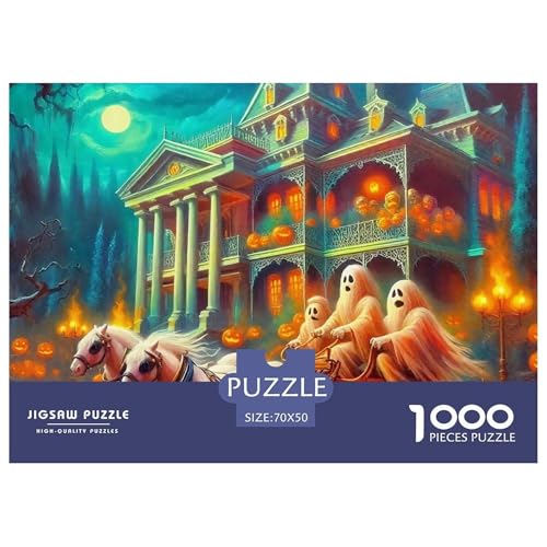 Jumbie Kürbisse 1000 Teile Puzzle EIN Herausforderndes Rätsel, Geschenke Für Frauen,Geschenke Für Männer Erwachsenenpuzzle Ab 14 Jahren70x50cm/1000pcs von JCOUSDAEO