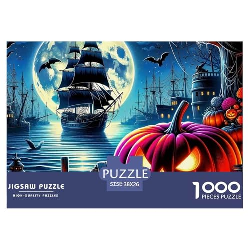 Jumbie Kürbisse 1000-teilige Puzzles Farbenfrohes Puzzle Für Erwachsene Und Kinder Puzzles Für Erwachsene Lernspiel Herausforderungsspielzeug38x26cm/1000pcs von JCOUSDAEO