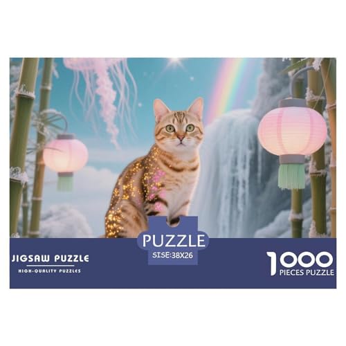 Kalifornien Spangled 1000 Piece Puzzle A Challenging Puzzle Haustier Katze Puzzles for Adults and Children Gifts for Women, Gifts for Men for Older Children38x26cm/1000pcs von JCOUSDAEO