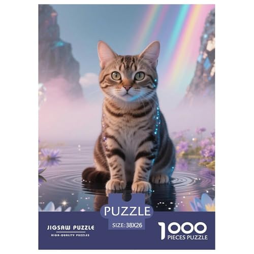 Kalifornien Spangled Puzzle 1000 Pieces A Challenging Puzzle Haustier Katze Puzzles for Adults Educational Game Challenge Toy Gifts for Women, Gifts for Men for Older Children38x26cm/1000pcs von JCOUSDAEO