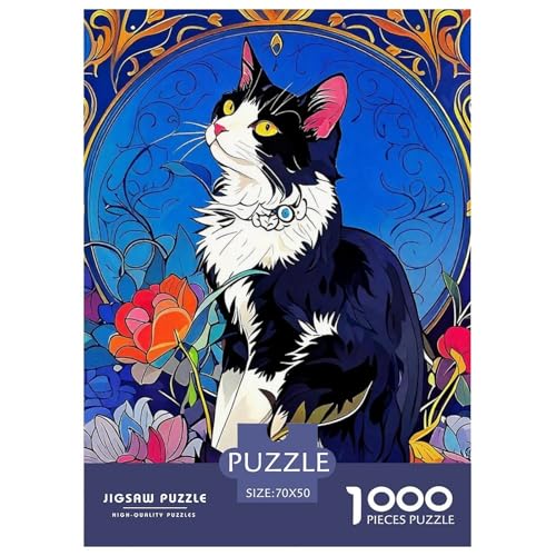 Katze im Mondlicht 1000 Piece Puzzle A Challenging Puzzle Niedliche Katze Puzzle Games for The Whole Family Colourful Toy for Children from 8-12 Years for Older Children70x50cm/1000pcs Katze im Mondlicht 1000 Piece Puzzle A Challenging Puzzle Niedliche Katze Puzzle Games for The Whole Family Colourful Toy for Children from 8-12 Years for Older Children70x50cm/1000pcs von JCOUSDAEO