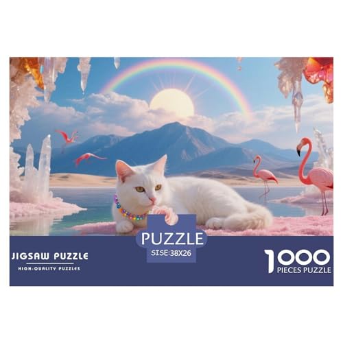 Kornischer Rex Puzzle 1000 Pieces Puzzle for Men and Women Haustier Katze Puzzle Games for The Whole Family Colourful Toy for Children from 8-12 Years for Older Children38x26cm/1000pcs von JCOUSDAEO