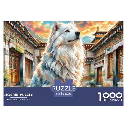 Lhasa Apso ​ Puzzle 1000 Pieces A Challenging Puzzle Süße Haustiere Puzzles for Adults and Children Colourful Toy for Children from 8-12 Years for Older Children38x26cm/1000pcs von JCOUSDAEO