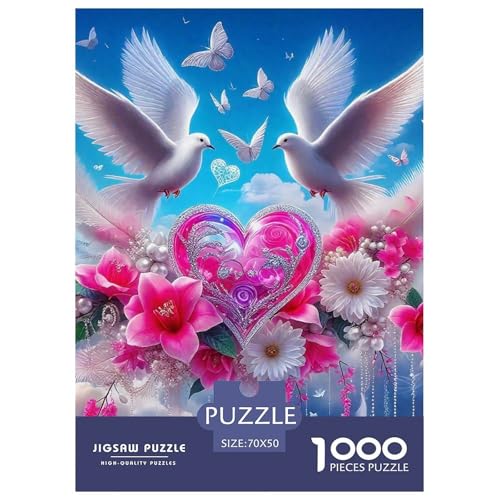 Liebe Blumen 1000-teilige Puzzles EIN Herausforderndes Rätsel, schöne Blume Geschicklichkeitsspiel Für Die Ganze Familie,buntes Legespiel Kinder70x50cm/1000pcs von JCOUSDAEO